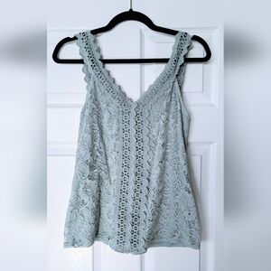 Maurices Light Sage Lace Camisole